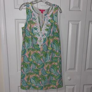 Lilly Pulitzer Harper Shift Dress NWOT Urchin Pink Vitamin Sea